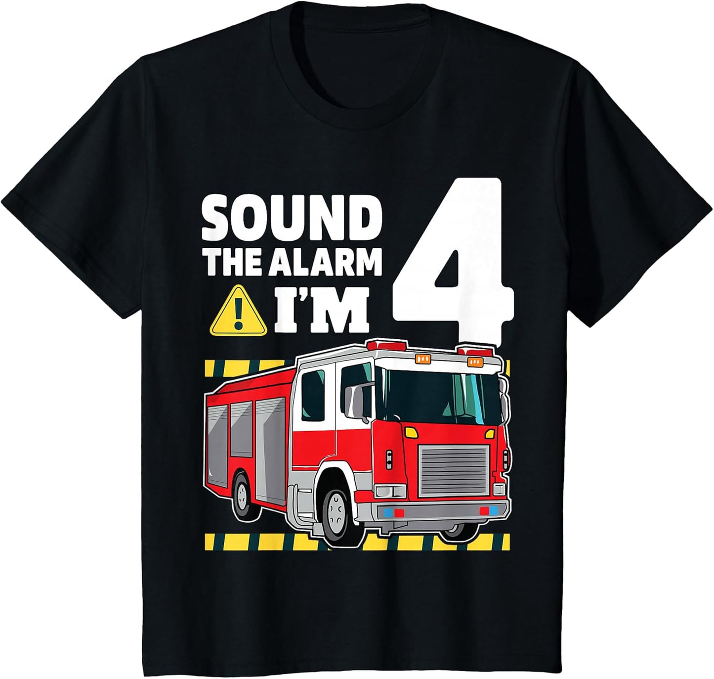 Kids 4th Birthday Boy Fire Truck 4 Four Year Old Firefighter