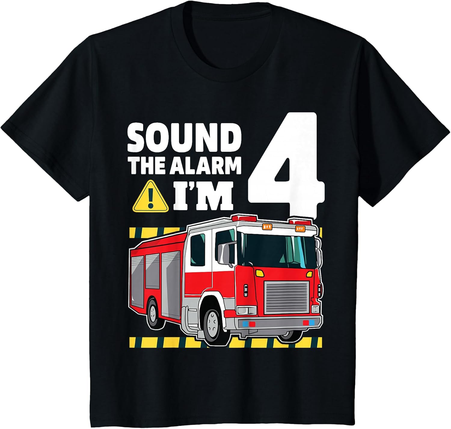 Kids 4th Birthday Boy Fire Truck 4 Four Year Old Firefighter