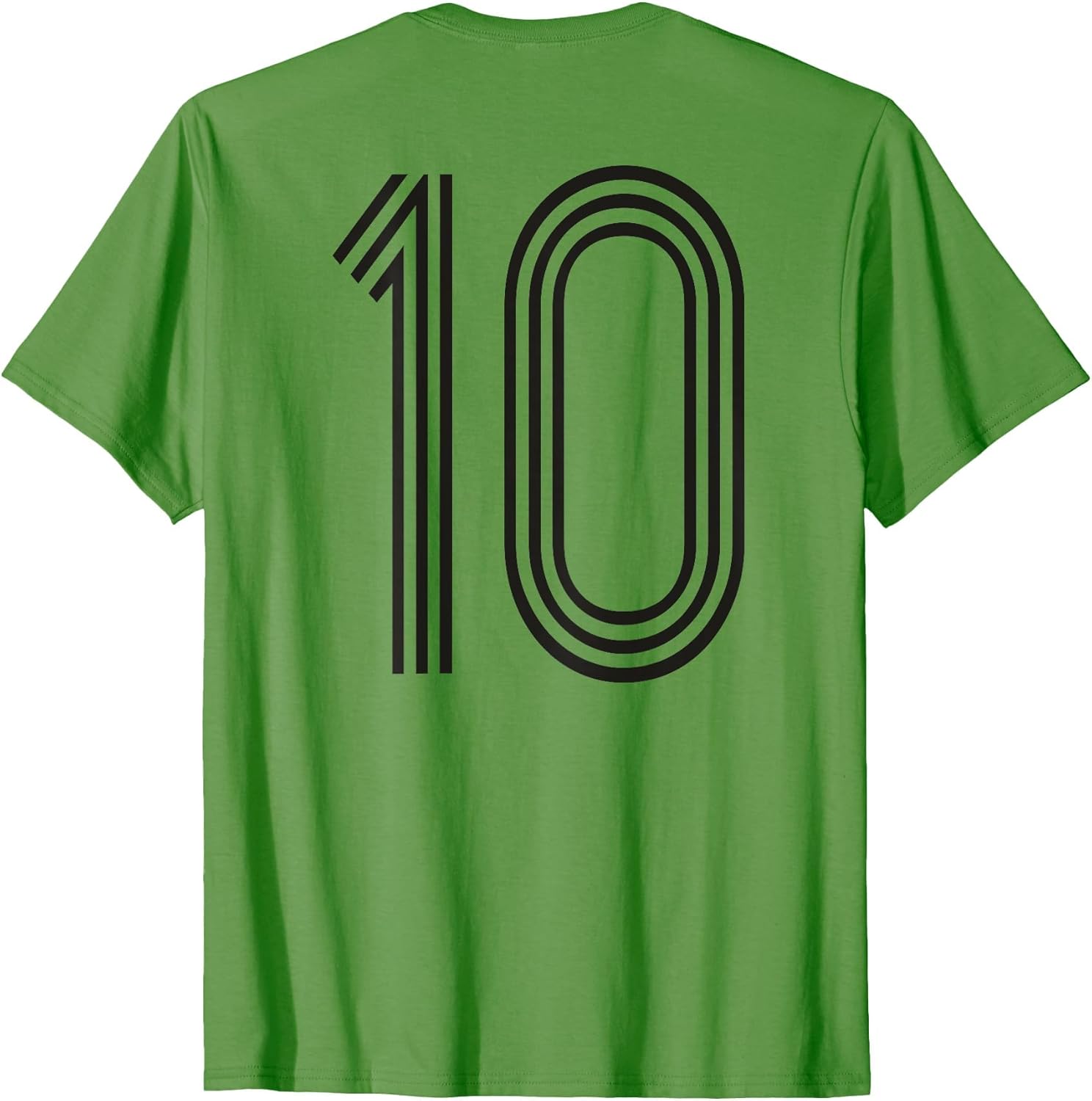 Retro Number Ten Number on Back for Baseball Sport Shirt
