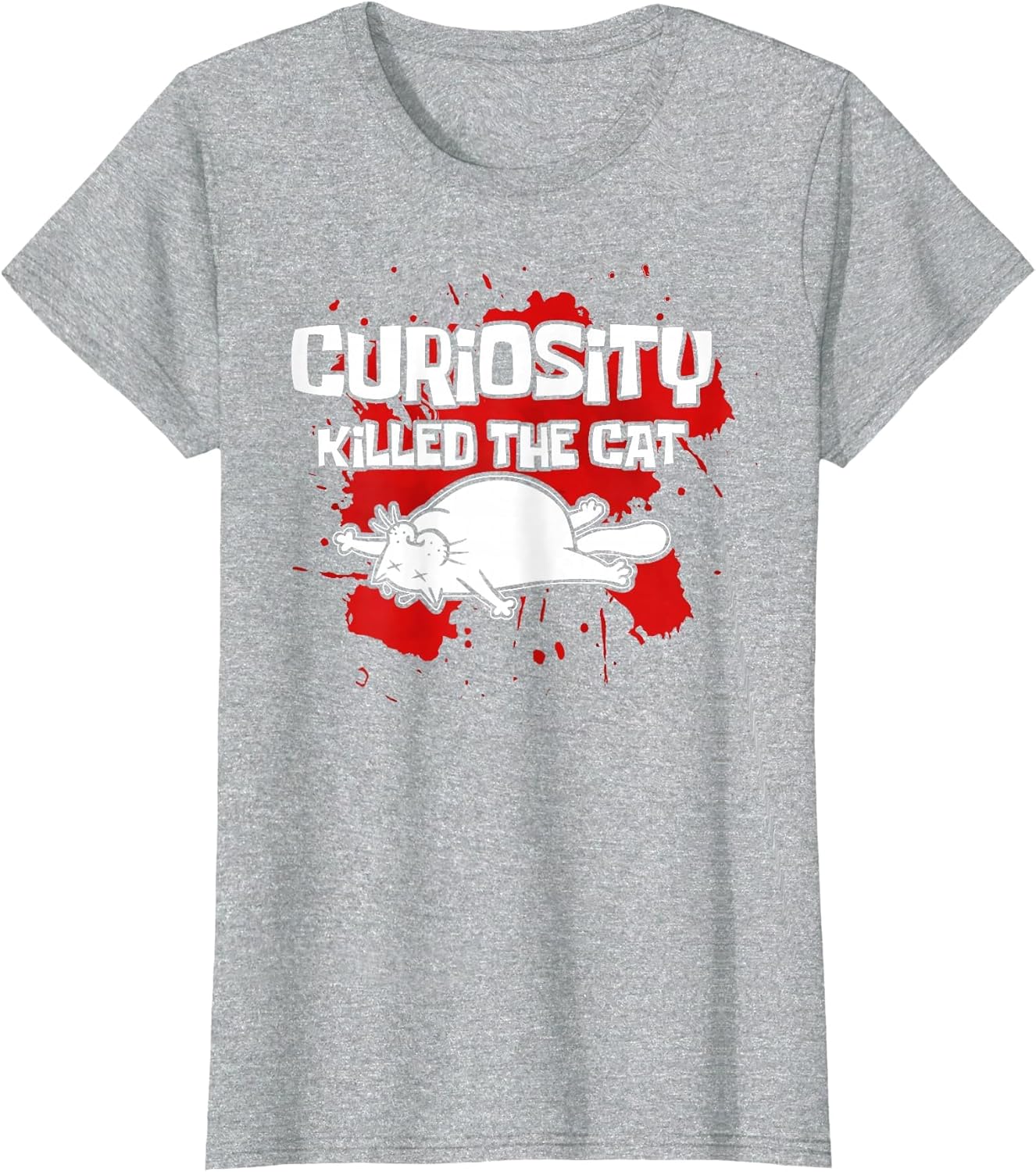Curiosity Killed The Cat Funny Cartoon Dead Kitten Art