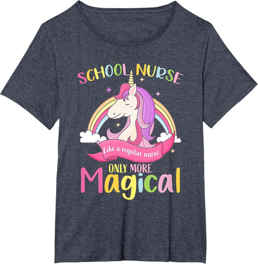 Cute School Nurse Unicorn Magical, Back to School