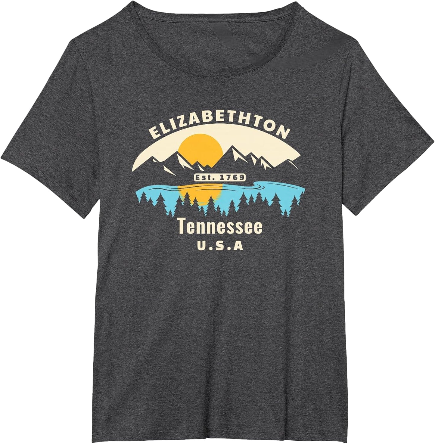 Elizabethton Tennessee Souvenir Mountain Sunset River