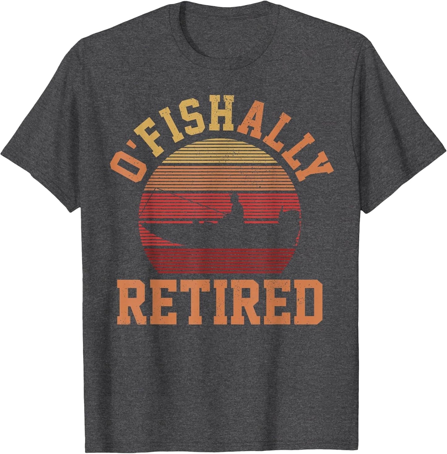 Ofishally Retired Funny Vintage Fisherman Retirement Gifts