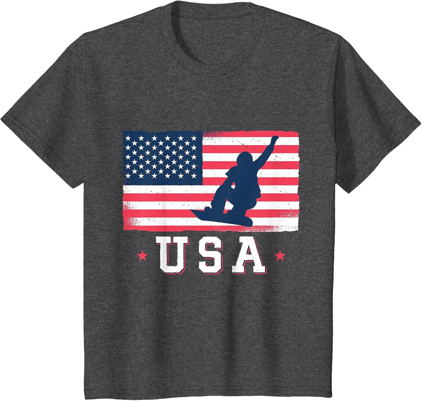 Snowboarding USA American Flag Snowboard