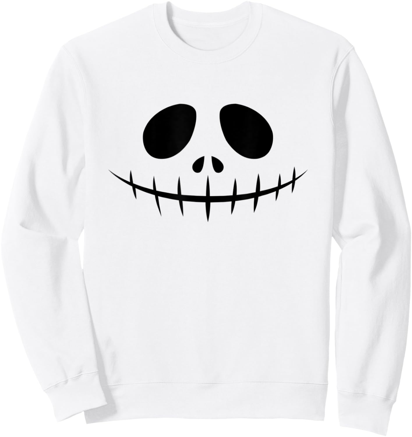 Scary Pumpkin Jack O Lantern Face Halloween Men Boys Kids Sweatshirt - Sweatshirt | White