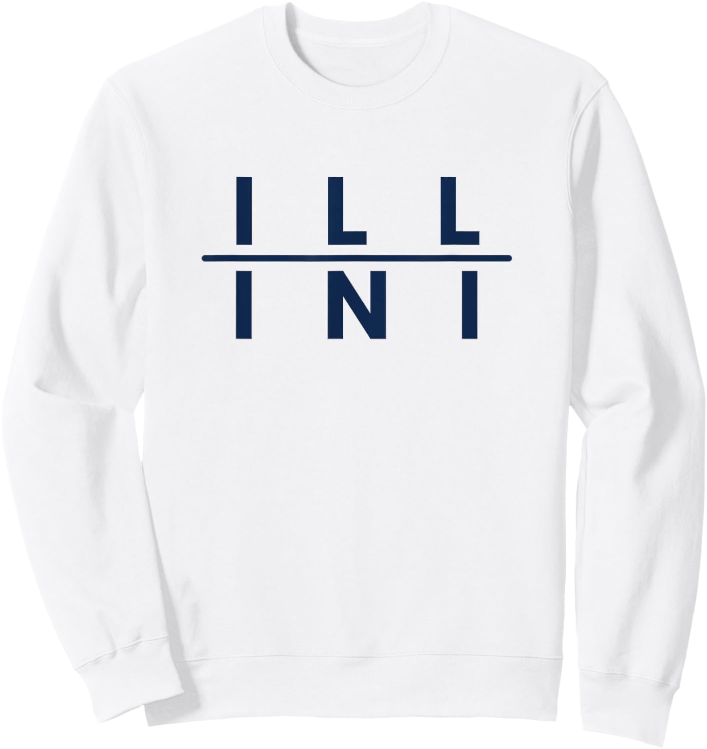 Illinois IL Athletics Fans Sweatshirt - Sweatshirt | White