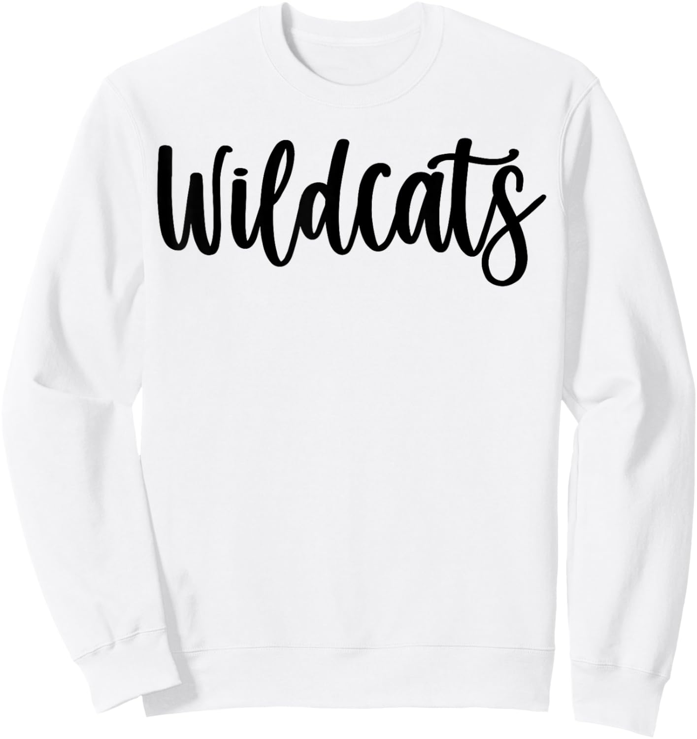 Wildcats School Spirit Team Mascot Game Night Sweatshirt - Sweatshirt | White