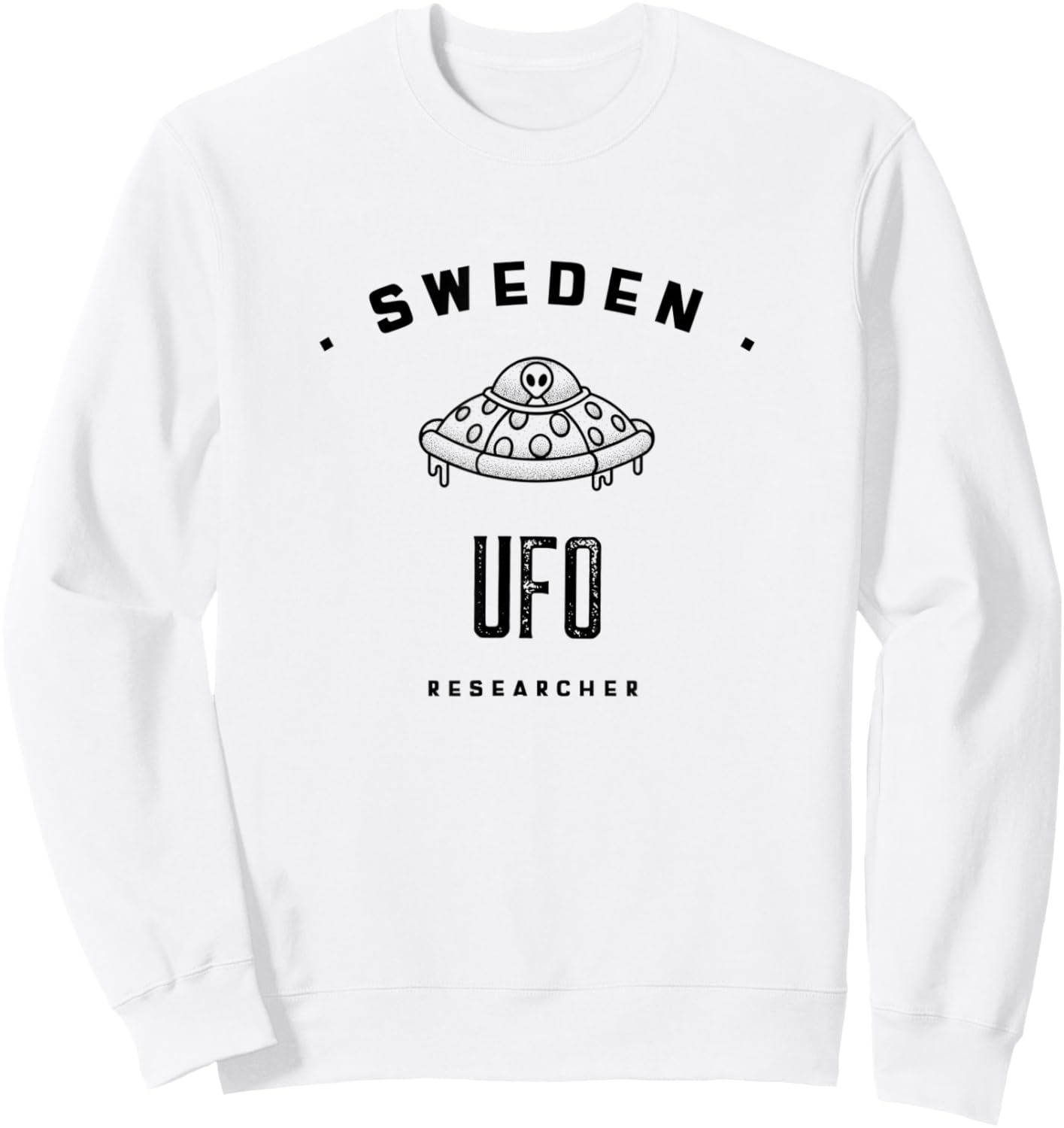 Sweden UFO Researcher Sweatshirt - Sweatshirt | White