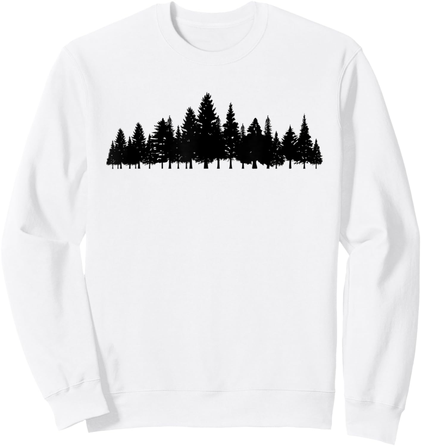White pine tree minimalist - Minimalist outdoor tree Sweatshirt - Sweatshirt | White