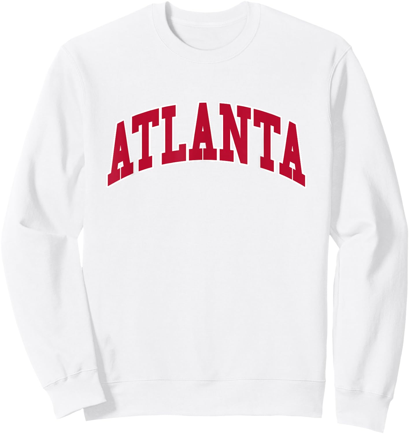 ATLANTA - Throwback Design - Classic Sweatshirt - Sweatshirt | White