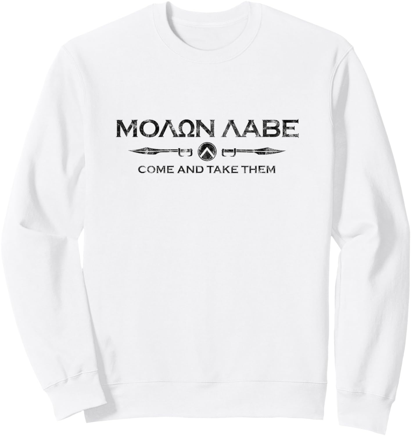 Sparta Gym and Fitness - Molon Labe Sweatshirt - Sweatshirt | White