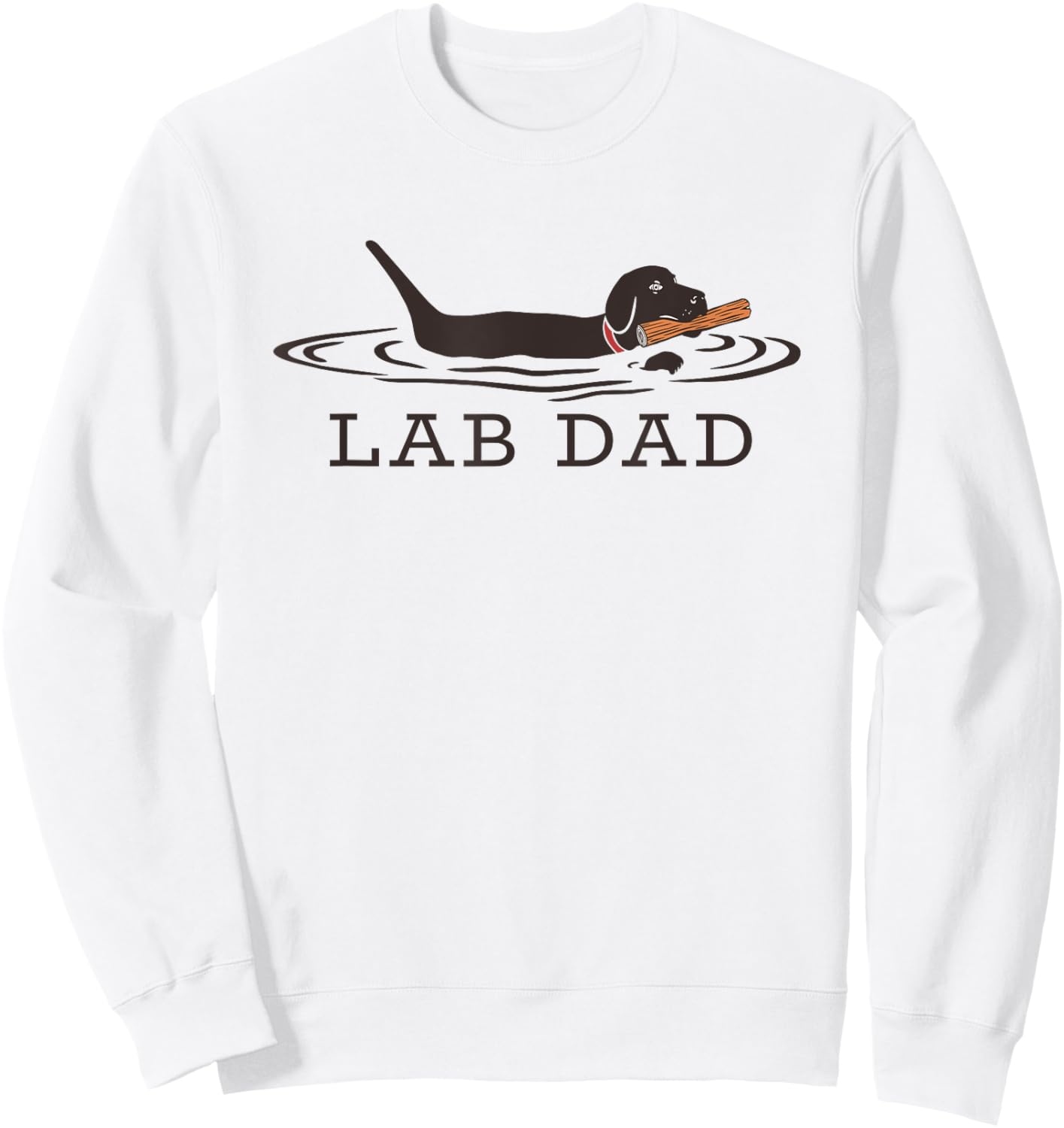 Lab Dad Labrador Retriever Dog Owner Father Sweatshirt - Sweatshirt | White