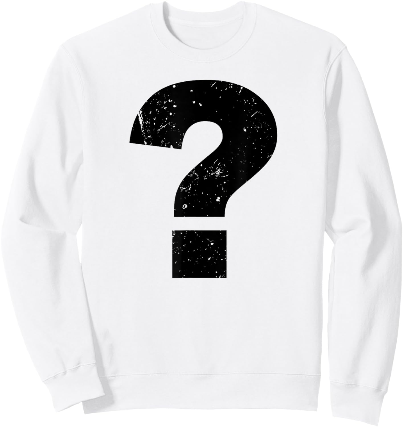 Question mark funny Questionmark Sweatshirt - Sweatshirt | White