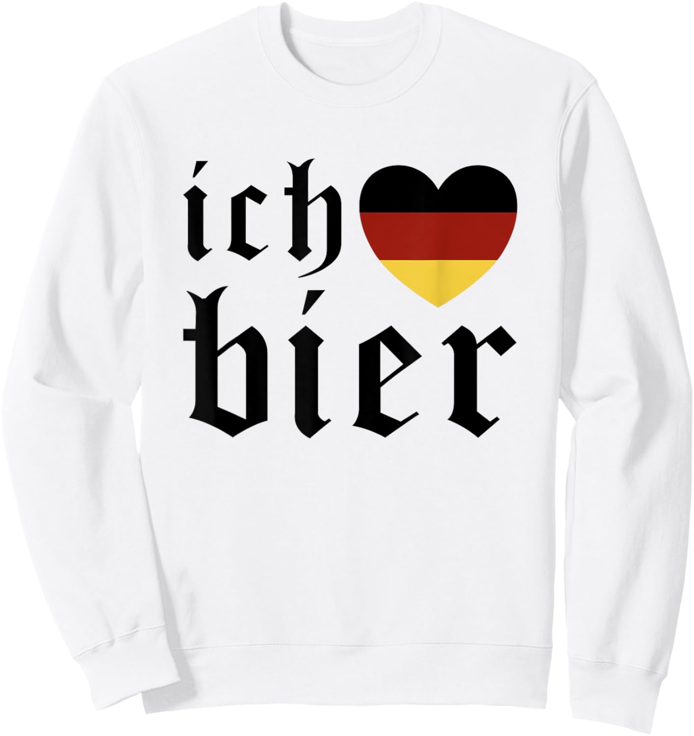Ich Heart Bier Oktoberfest Costume Beer Festival Drinking Sweatshirt - Sweatshirt | White