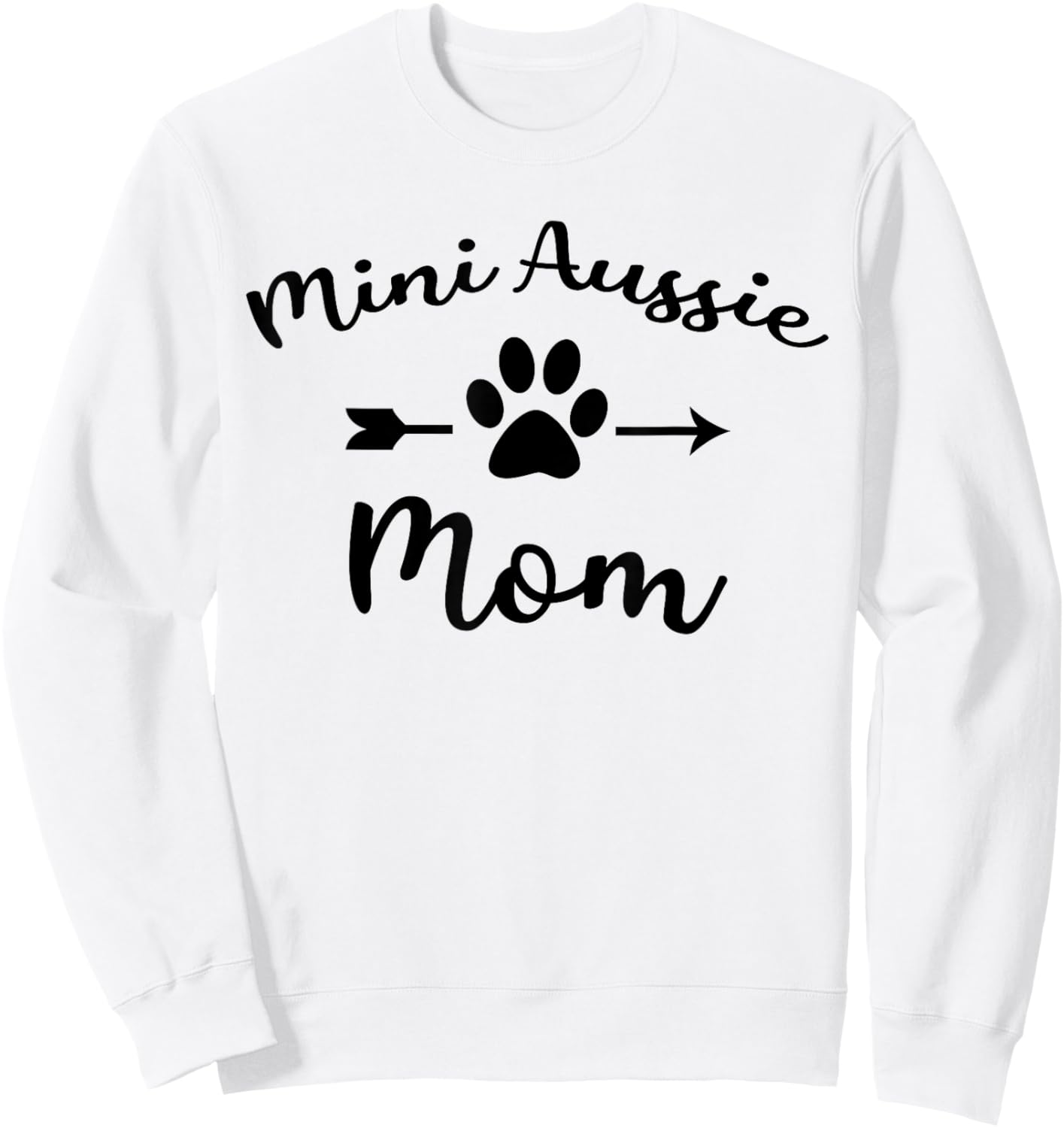 Australian-Shepherd Shirt Mini Aussie Mom Sweatshirt - Sweatshirt | White