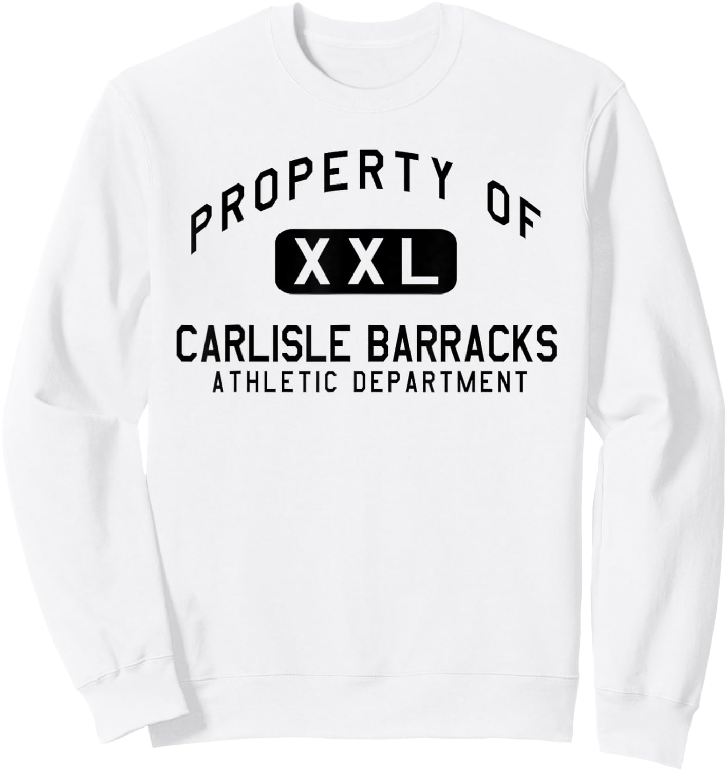 Property of Carlisle Barracks Athletic Department Sweatshirt - Sweatshirt | White