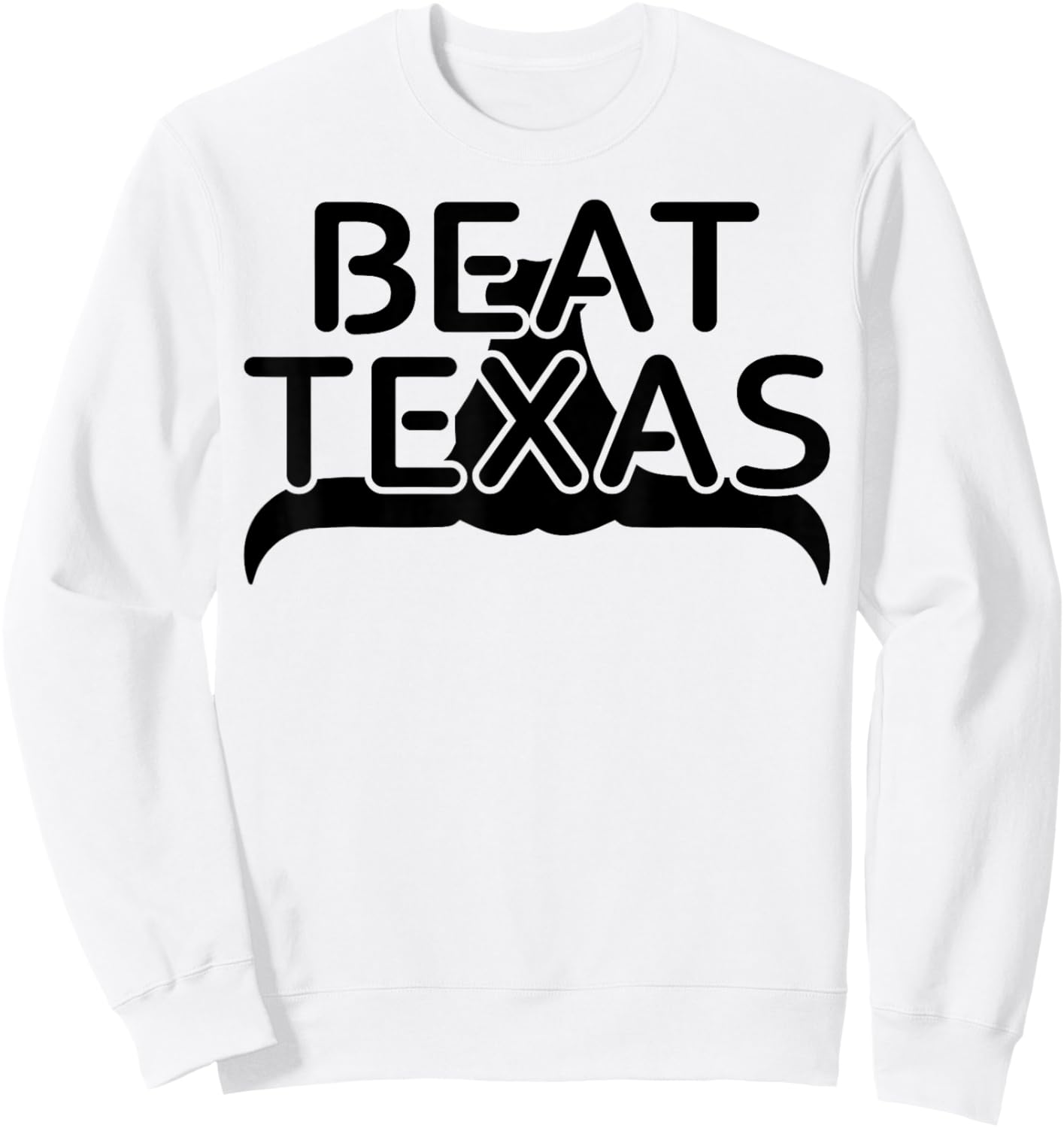 Beat Texas Horns Down Oklahoma Texas Red River Sweatshirt - Sweatshirt | White
