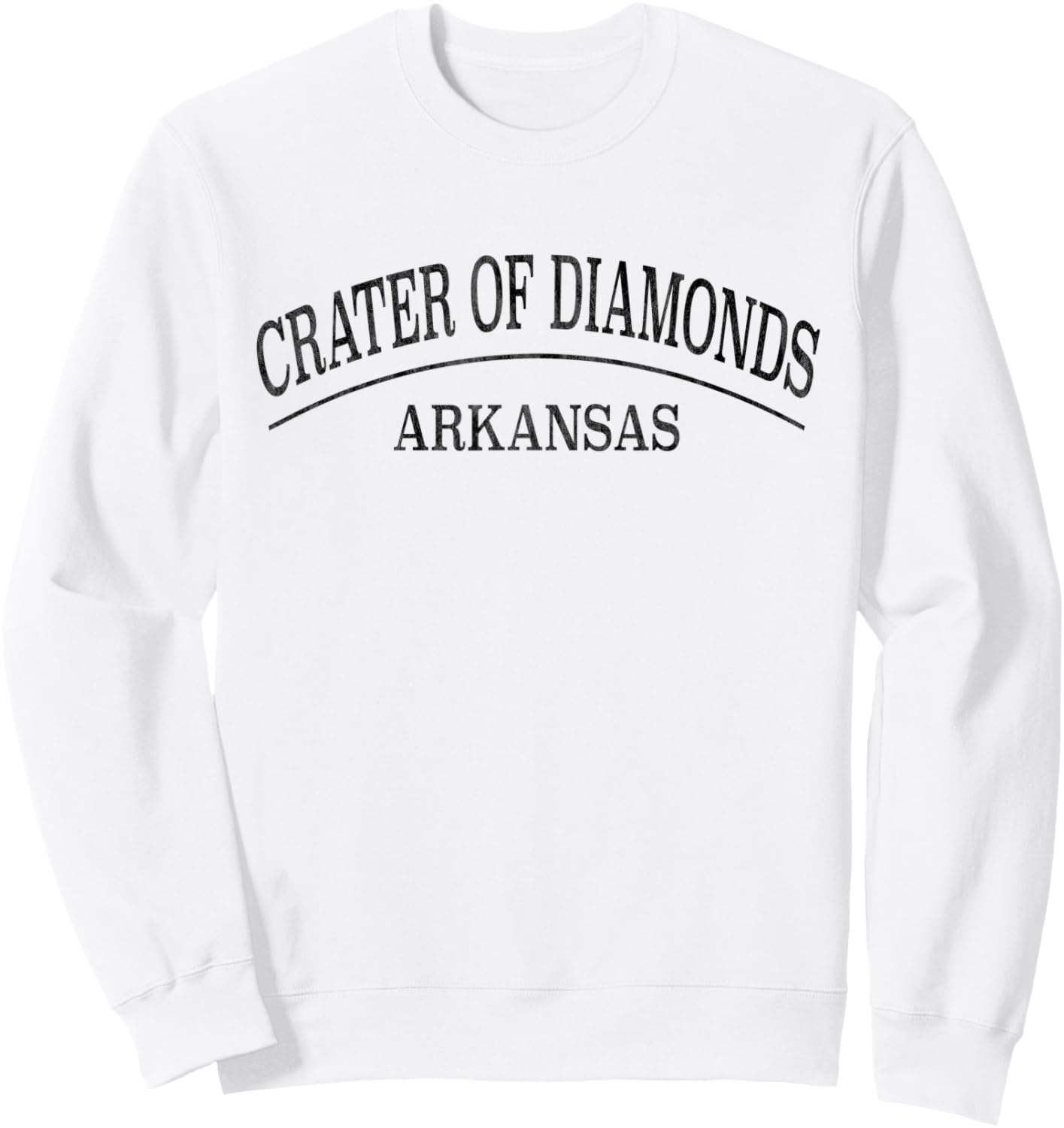 Crater of Diamonds Arkansas -Crater of Diamonds AR Sweatshirt - Sweatshirt | White