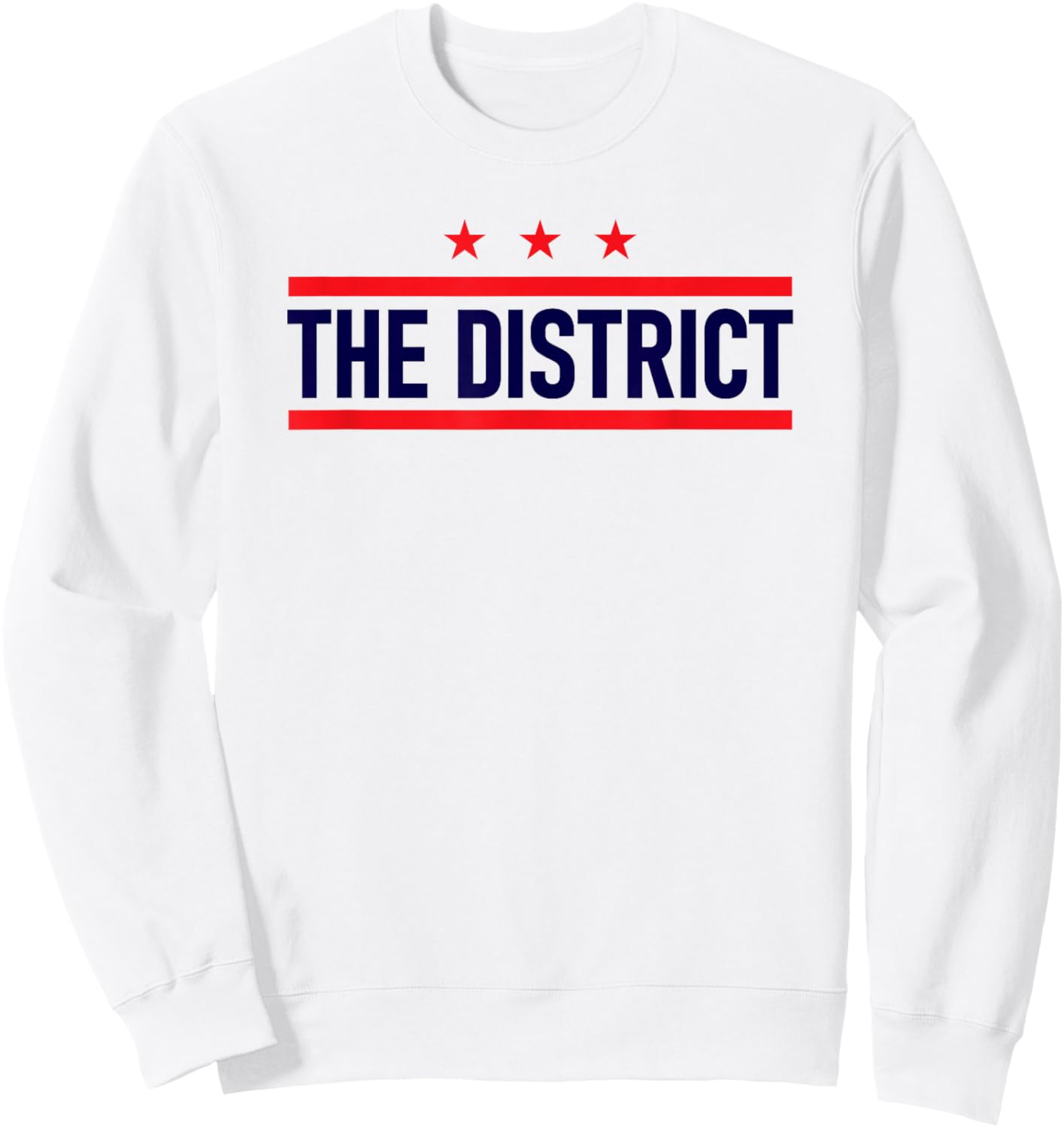 Washington DC The District flag retro Sweatshirt - Sweatshirt | White