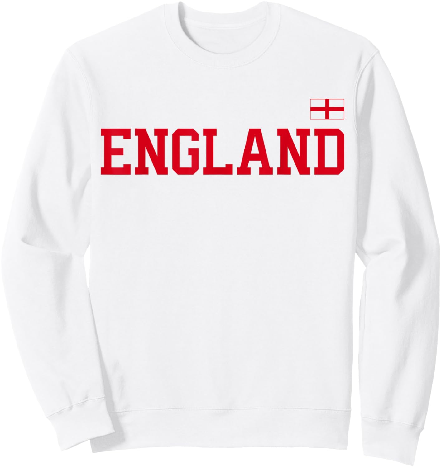 England T Shirt Women Men Kids English Soccer English Flag Sweatshirt - Sweatshirt | White