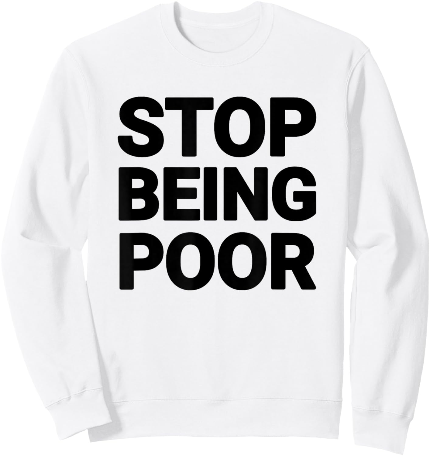 Stop being bad Sweatshirt - Sweatshirt | White