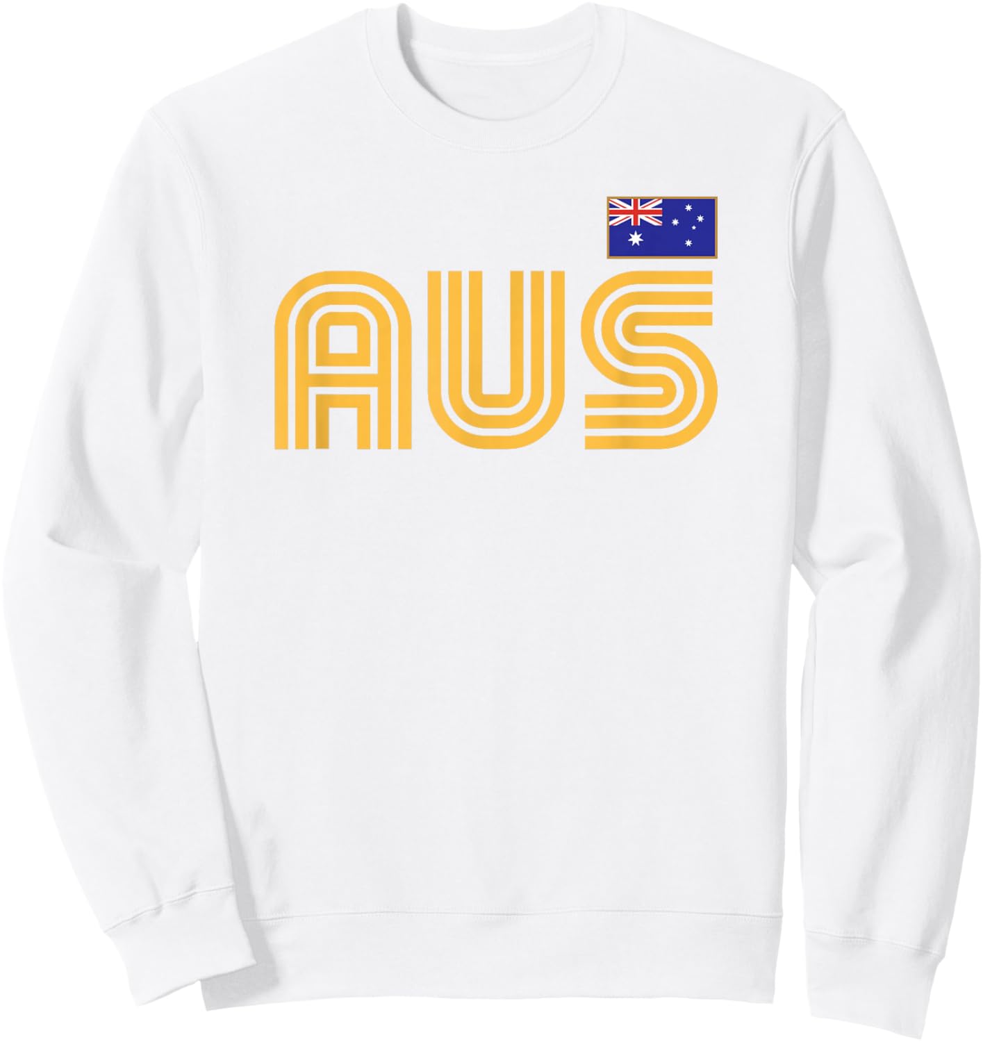 Australia Flag Retro International Country Australian Pride Sweatshirt - Sweatshirt | White