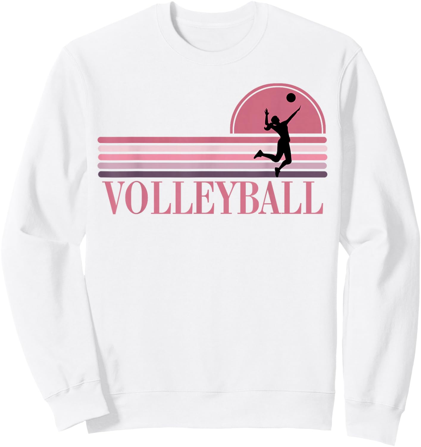 Volleyball Is Life Retro Team Player Teen Girls Women Games Sweatshirt - Sweatshirt | White