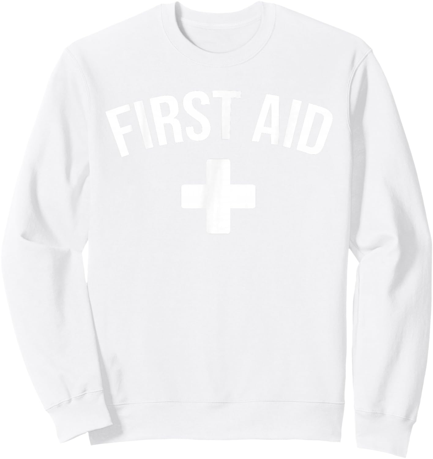 First Aid Cross Cool Medic Emergency Staff Uniform Sweatshirt - Sweatshirt | White