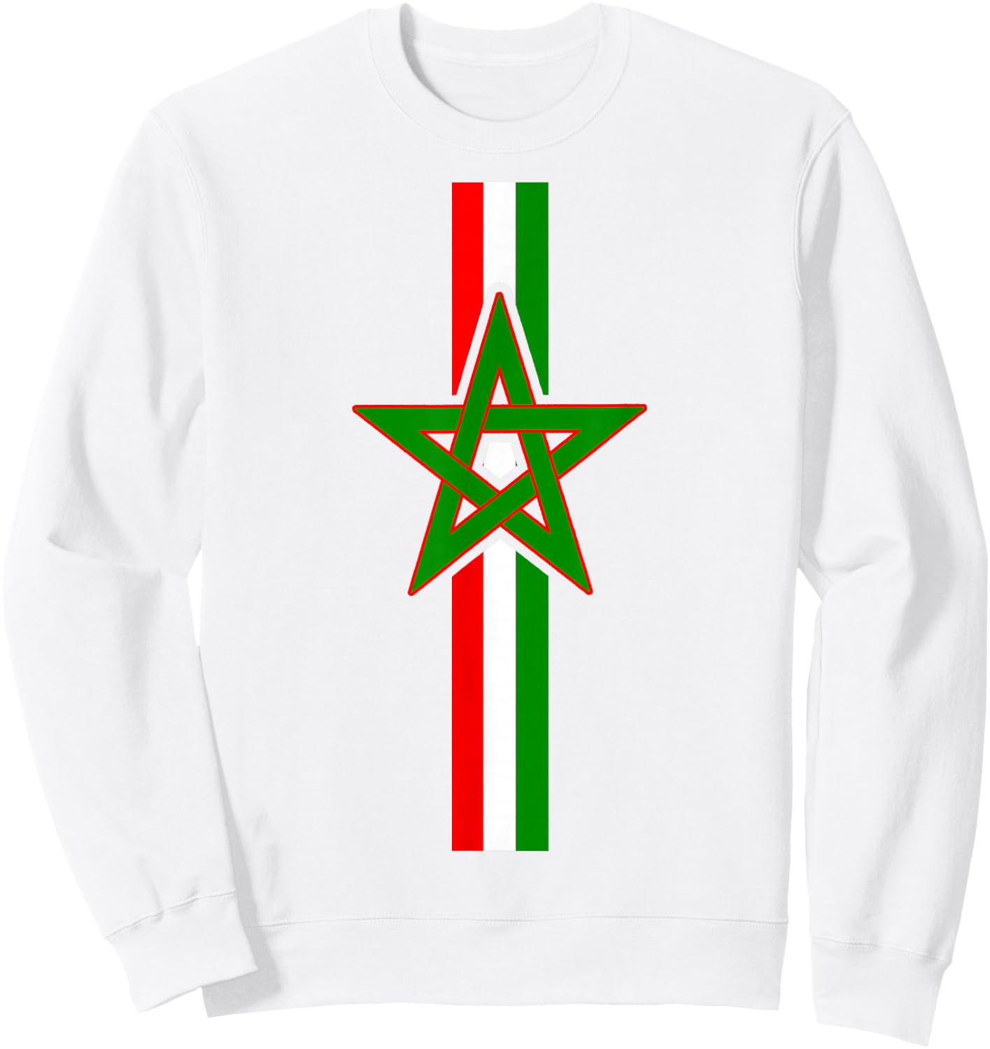 Moroccan Flag Morocco Soccer Jersey Women Boys Girls Sweatshirt - Sweatshirt | White