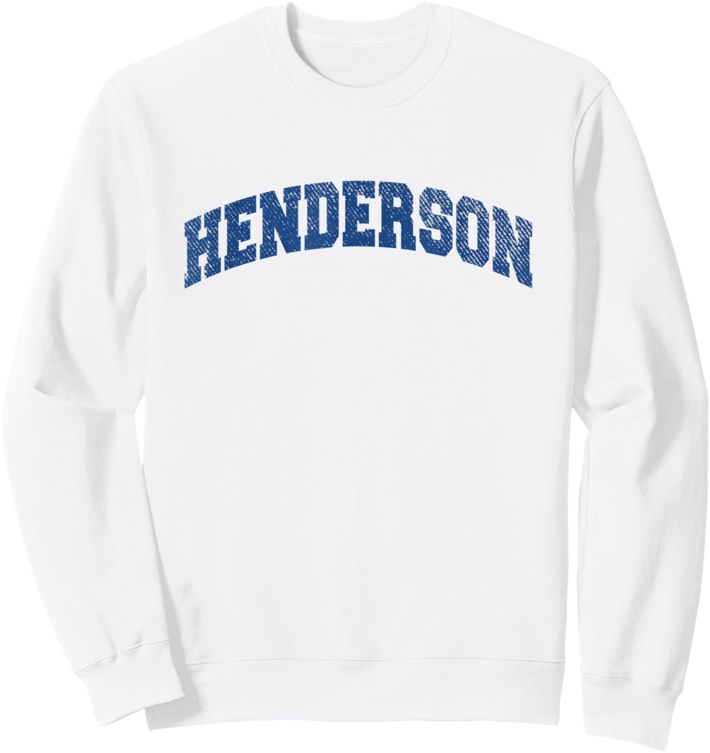 Henderson Sports Classic Varsity College Style Sweatshirt - Sweatshirt | White