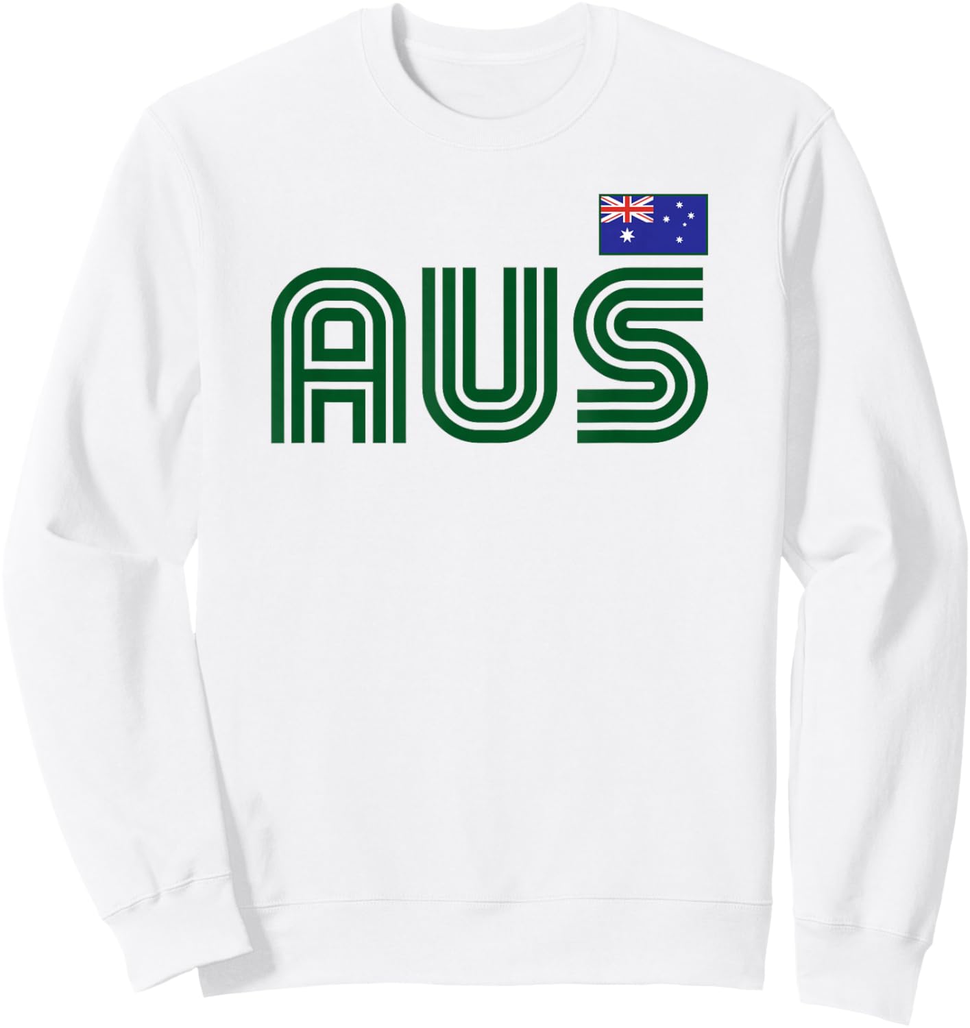 Australia Flag Retro International Country Australian Pride Sweatshirt - Sweatshirt | White