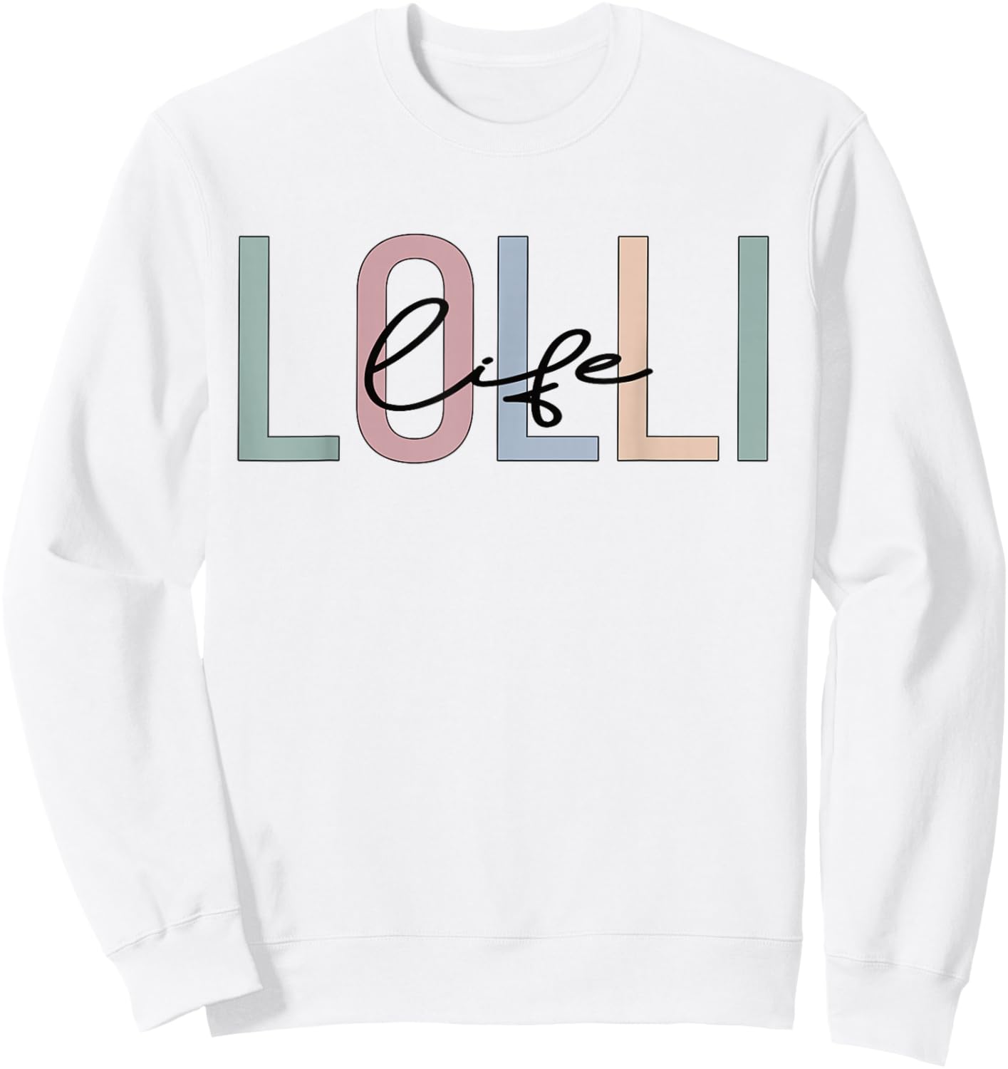Lolli Life Lolli Grandma Boho Lolli Grandmother Sweatshirt - Sweatshirt | White