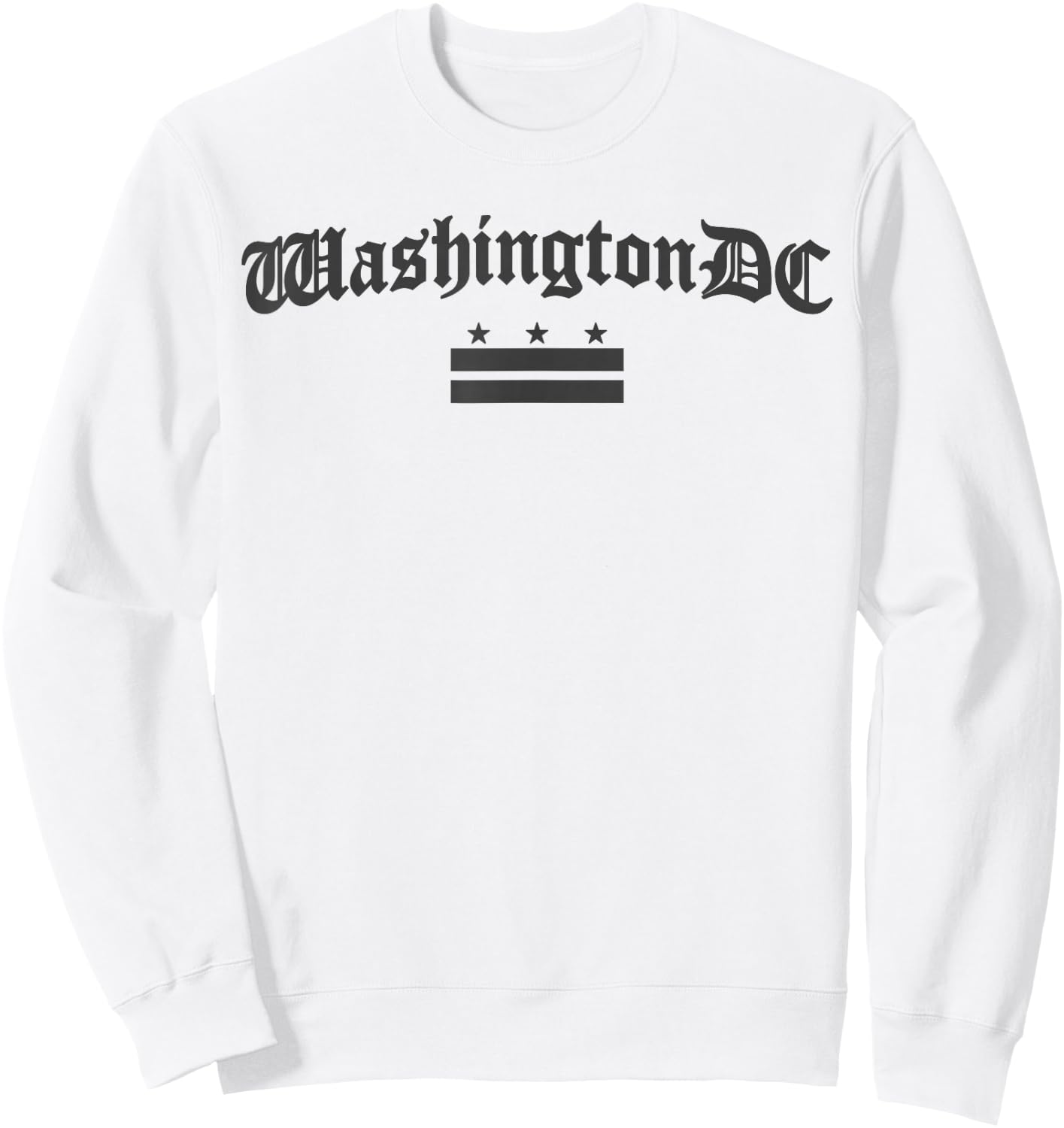 District of Columbia Flag Washington DC Men Women Kids Sweatshirt - Sweatshirt | White