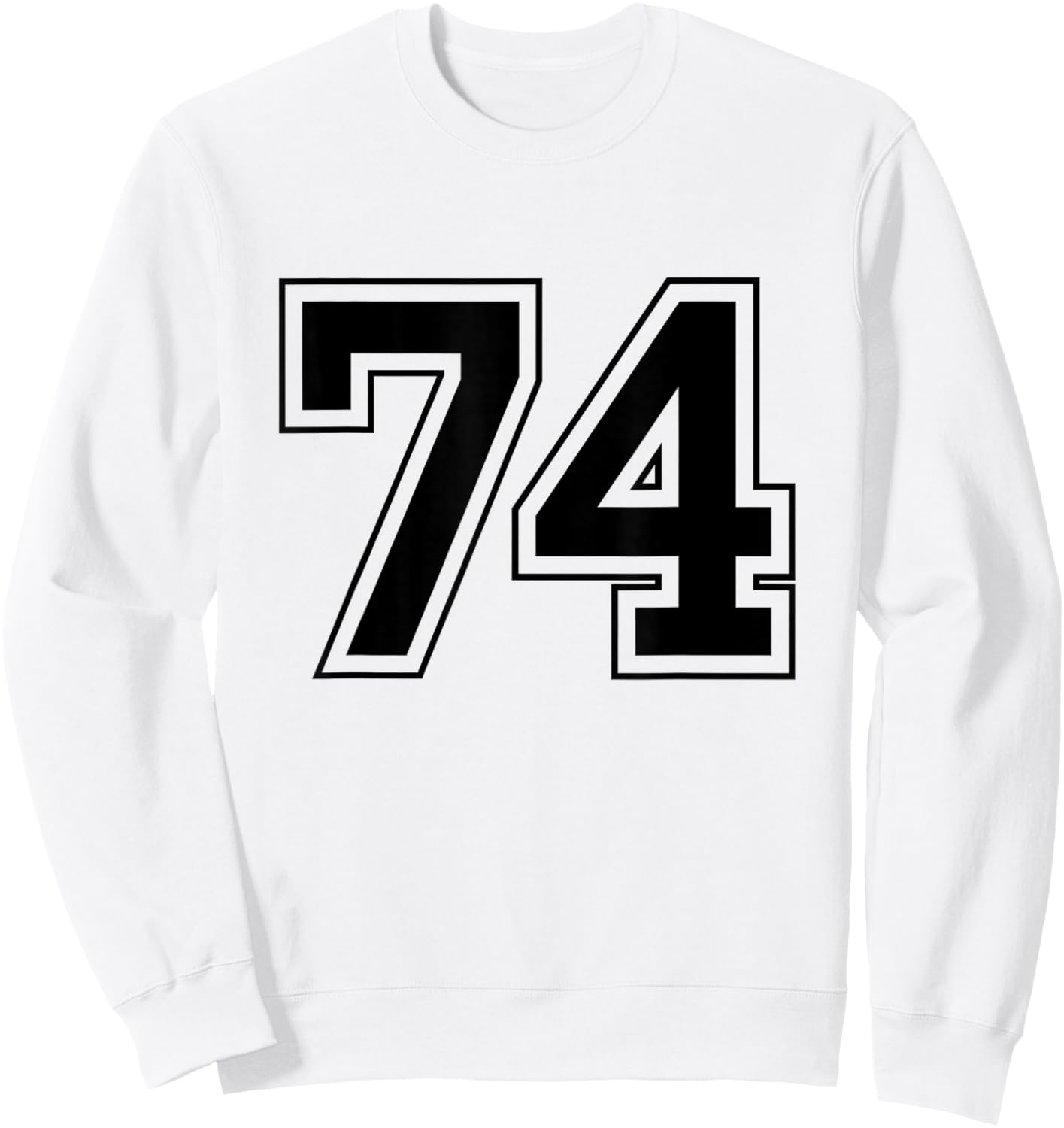 Number 74 Sweatshirt - Sweatshirt | White