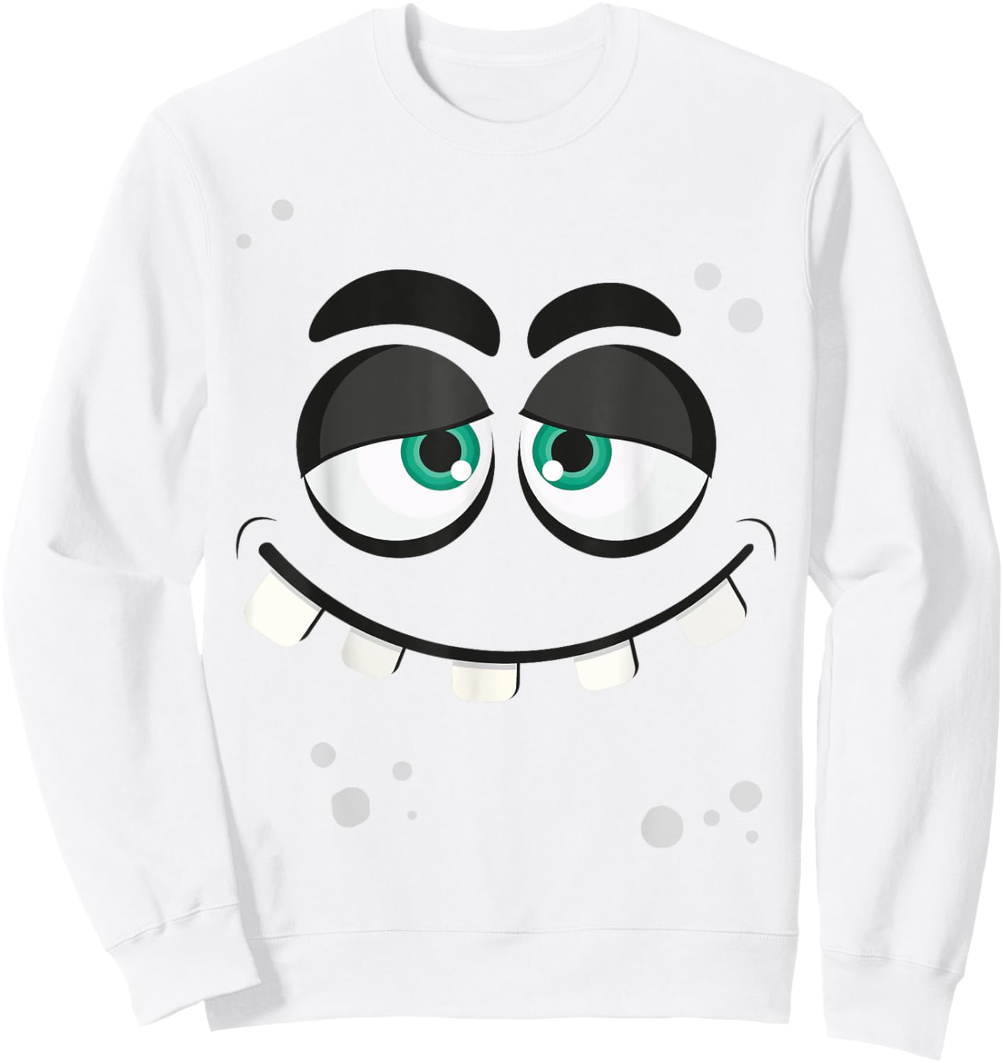Monster Face Sweatshirt - Sweatshirt | White