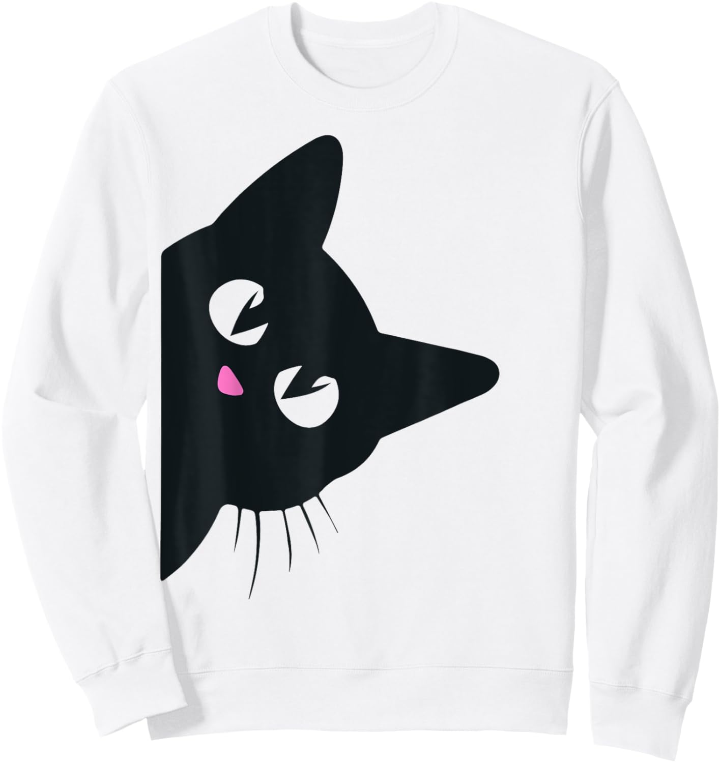 Cute Black Cat Halloween Costume Kitten Kids Toddler Adult Sweatshirt - Sweatshirt | White