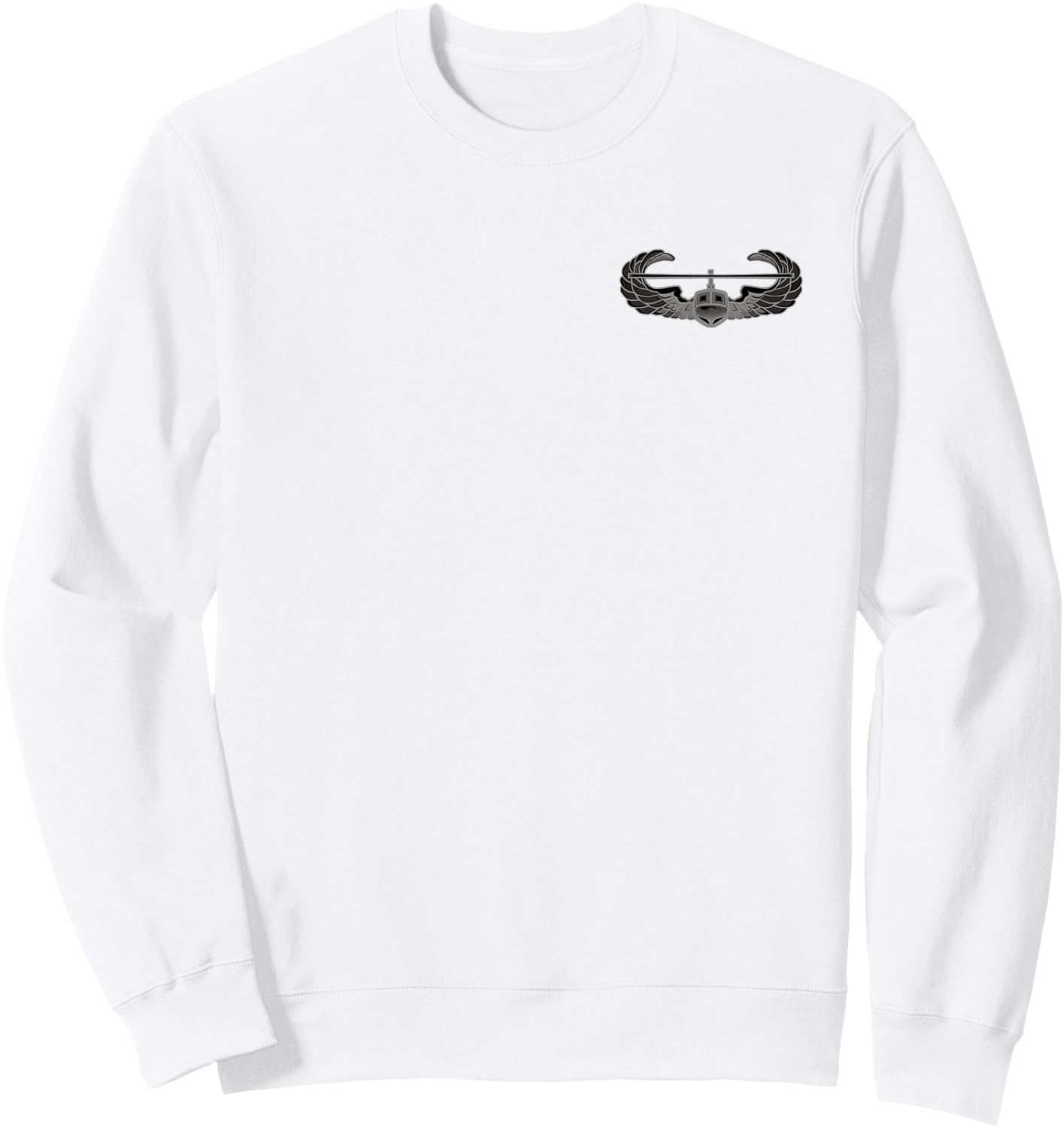 Air Assault Badge Us Army Helicopter Wings Sweatshirt - Sweatshirt | White