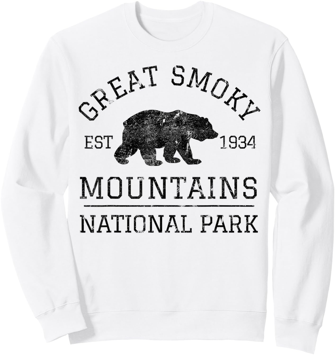 Smoky Mountains National Park Sweatshirt - Sweatshirt | White
