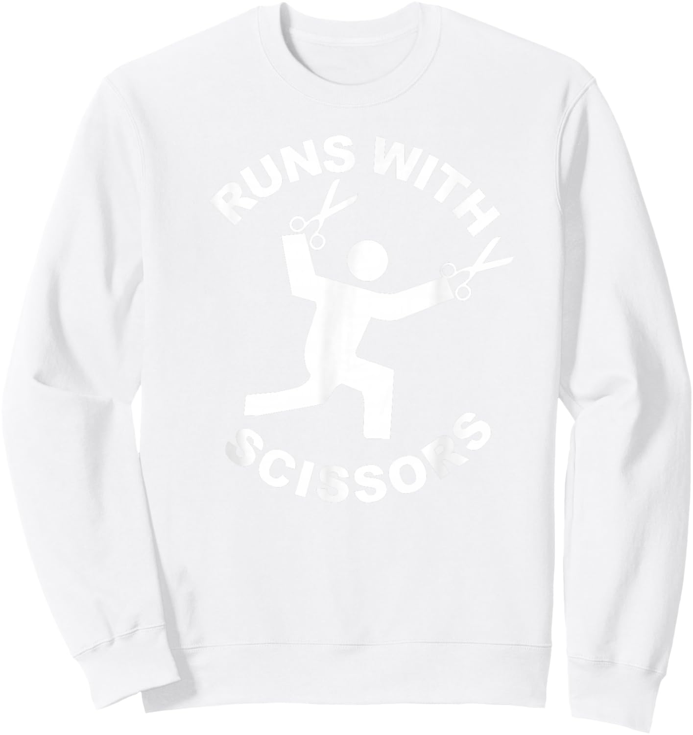 Runs with Scissors Sweatshirt - Sweatshirt | White