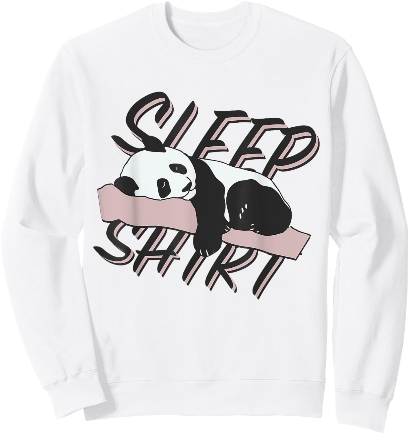 Sleep shirt pajamas pajamas nightgown panda gift Sweatshirt - Sweatshirt | White