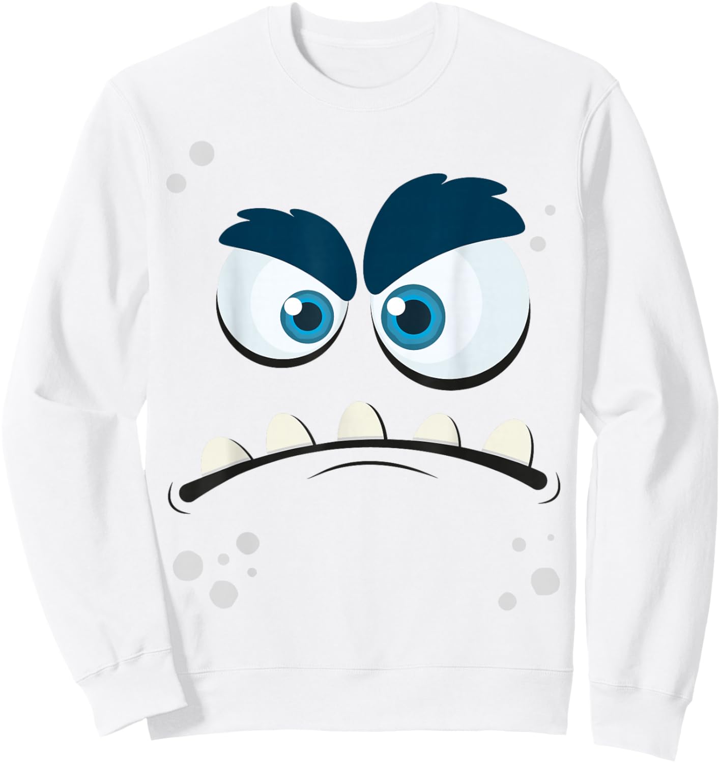Monster Face Sweatshirt - Sweatshirt | White