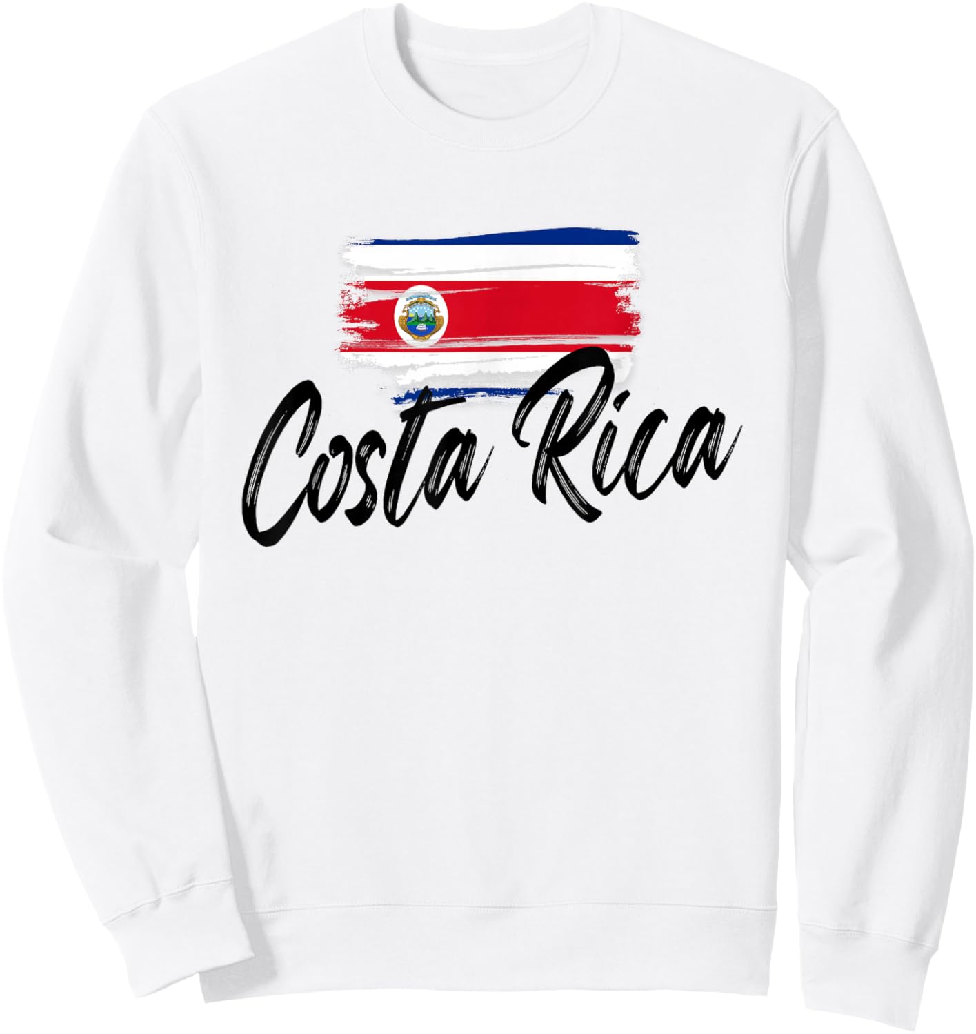 Costa Rica Flag Costa Rica Funny costaricense Pride Sweatshirt - Sweatshirt | White