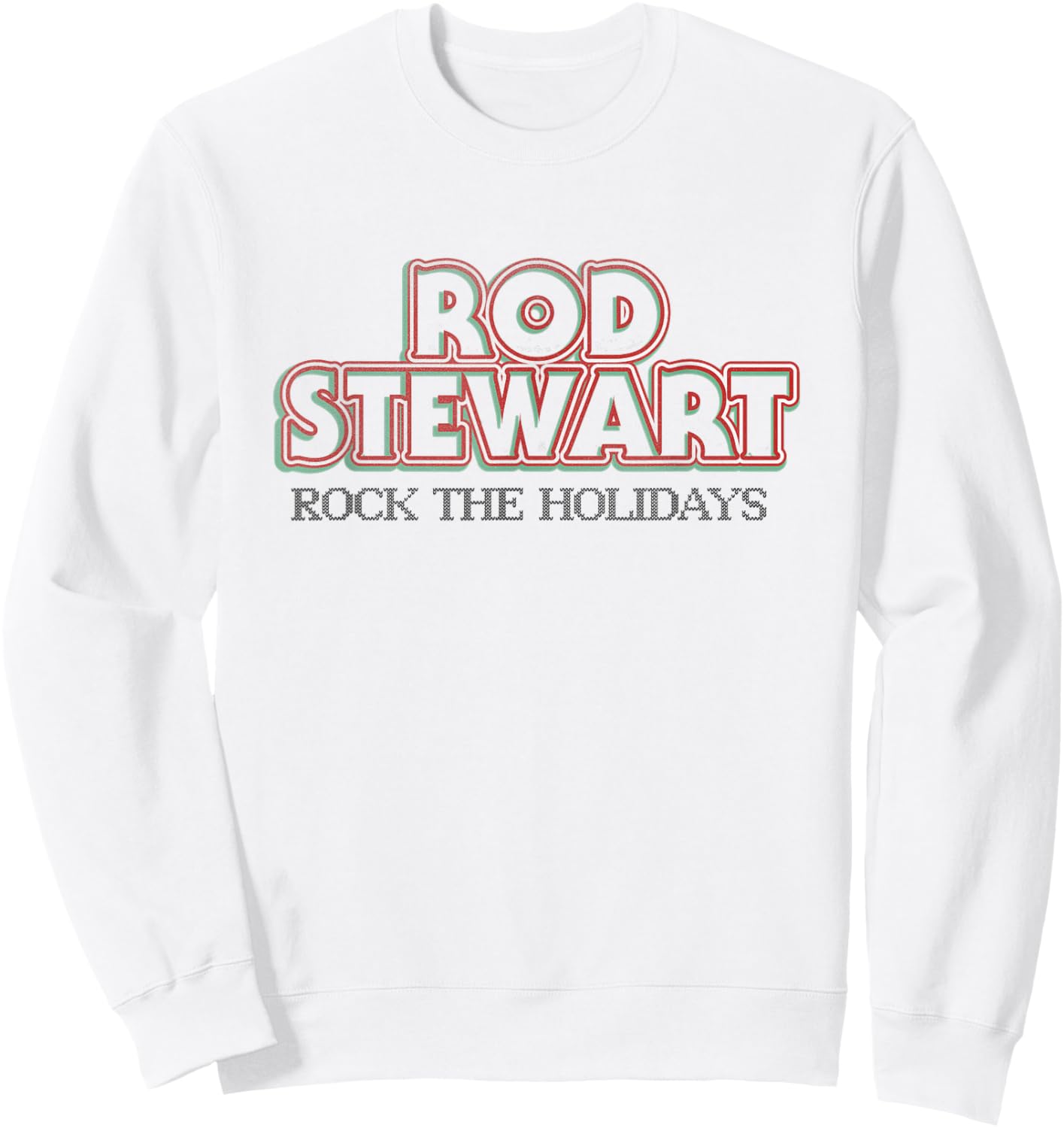 Rod Stewart Rock The Holidays Sweatshirt - Sweatshirt | White