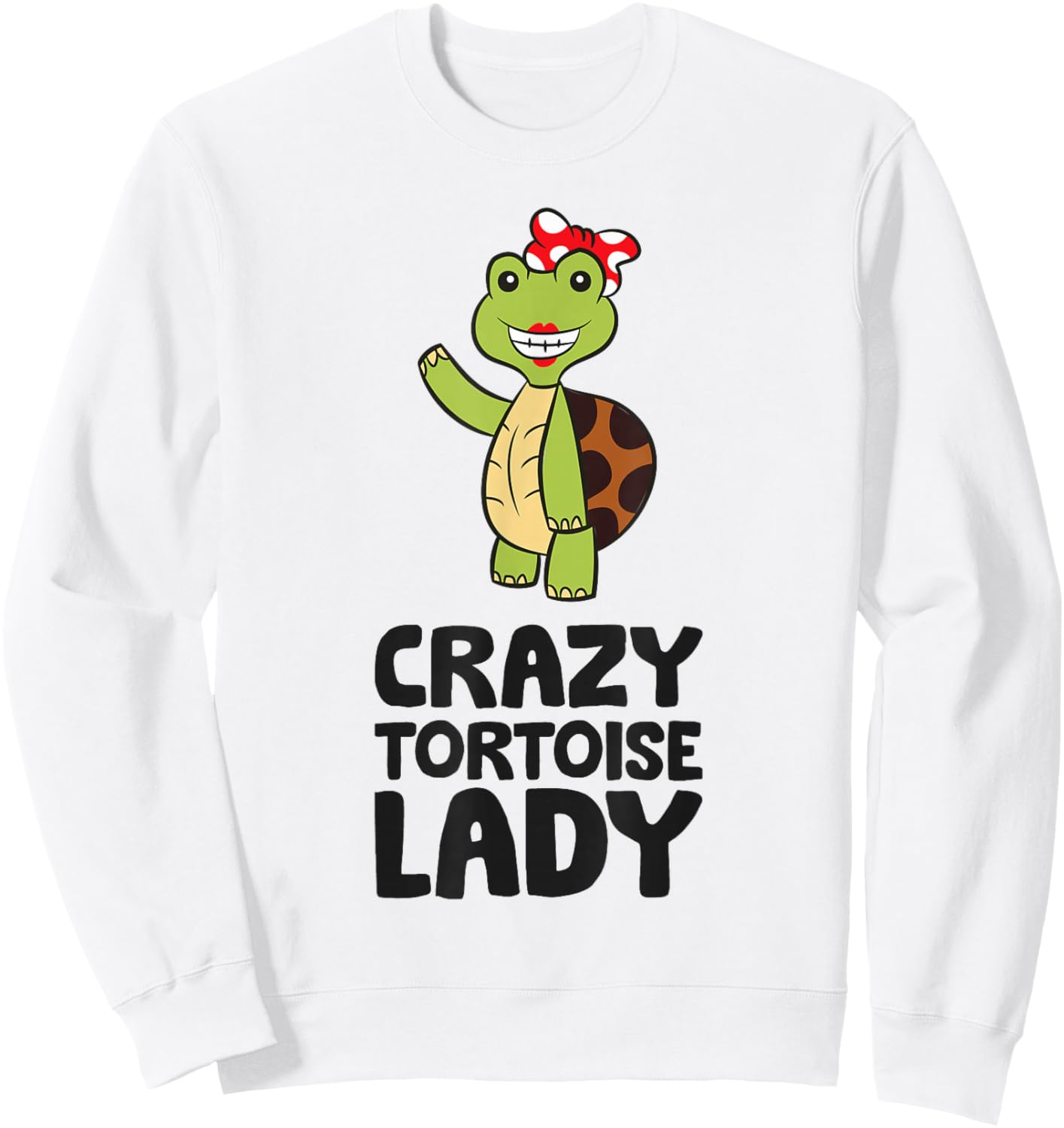 Tortoise Mom Reptile Crazy Tortoise Lady Sweatshirt - Sweatshirt | White