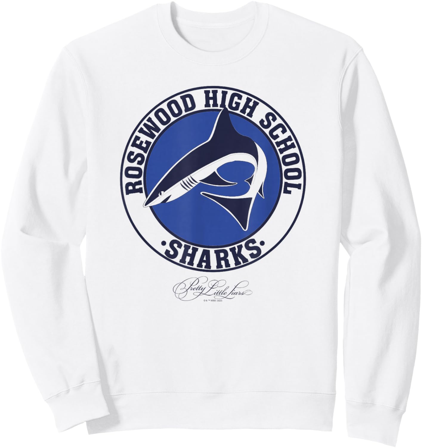 Pretty Little Liars Rosewood High School Sharks Collegiate Sweatshirt - Sweatshirt | White