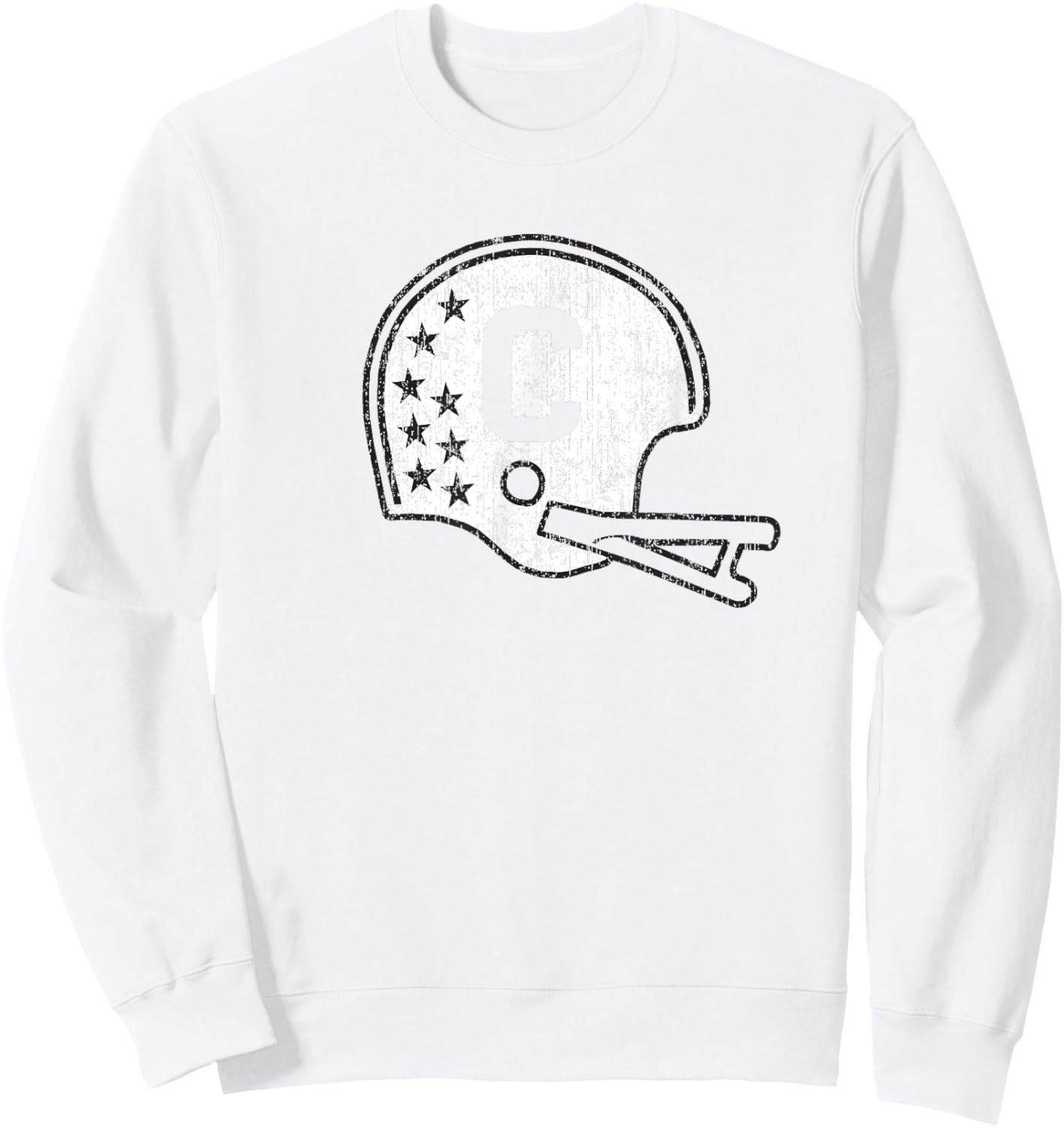 Southlake Carroll Dragons Retro Helmet Sweatshirt - Sweatshirt | White
