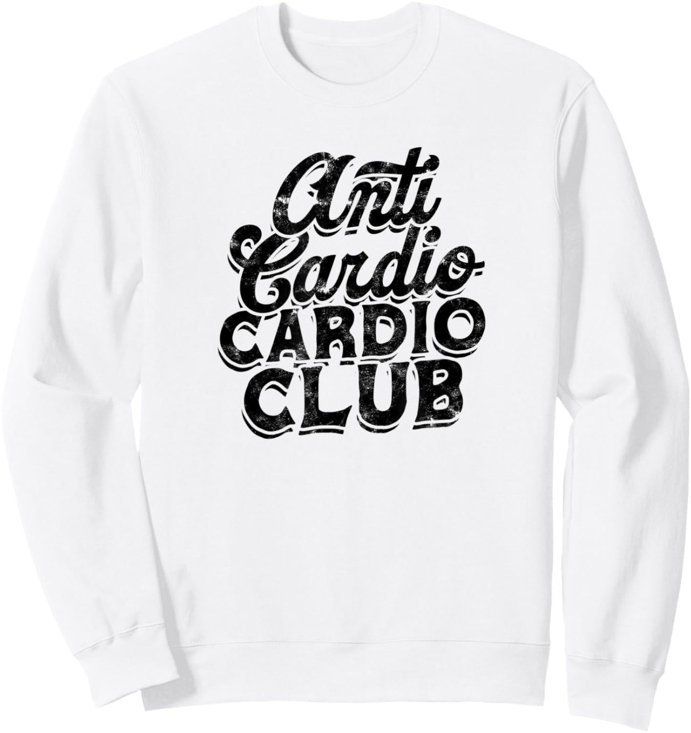 Anti cardio cardio club - Positivity Gym Fitness Coach Sweatshirt - Sweatshirt | White