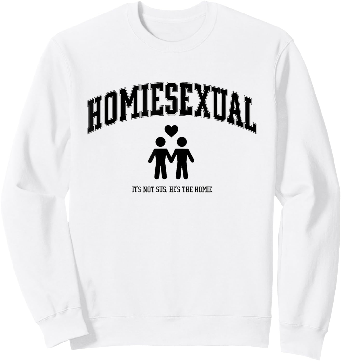 Homiesexual Club Men's Grey Modern Love Sweatshirt - Sweatshirt | White