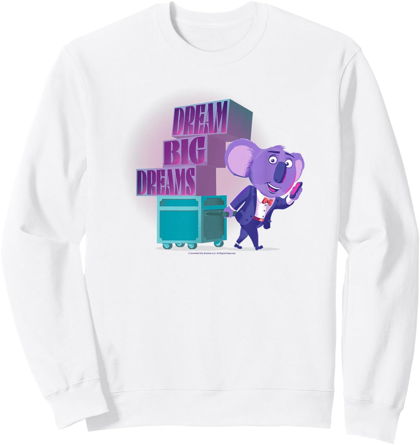 Sing 2 Buster Moon Dream Big Dreams Sweatshirt - Sweatshirt | White