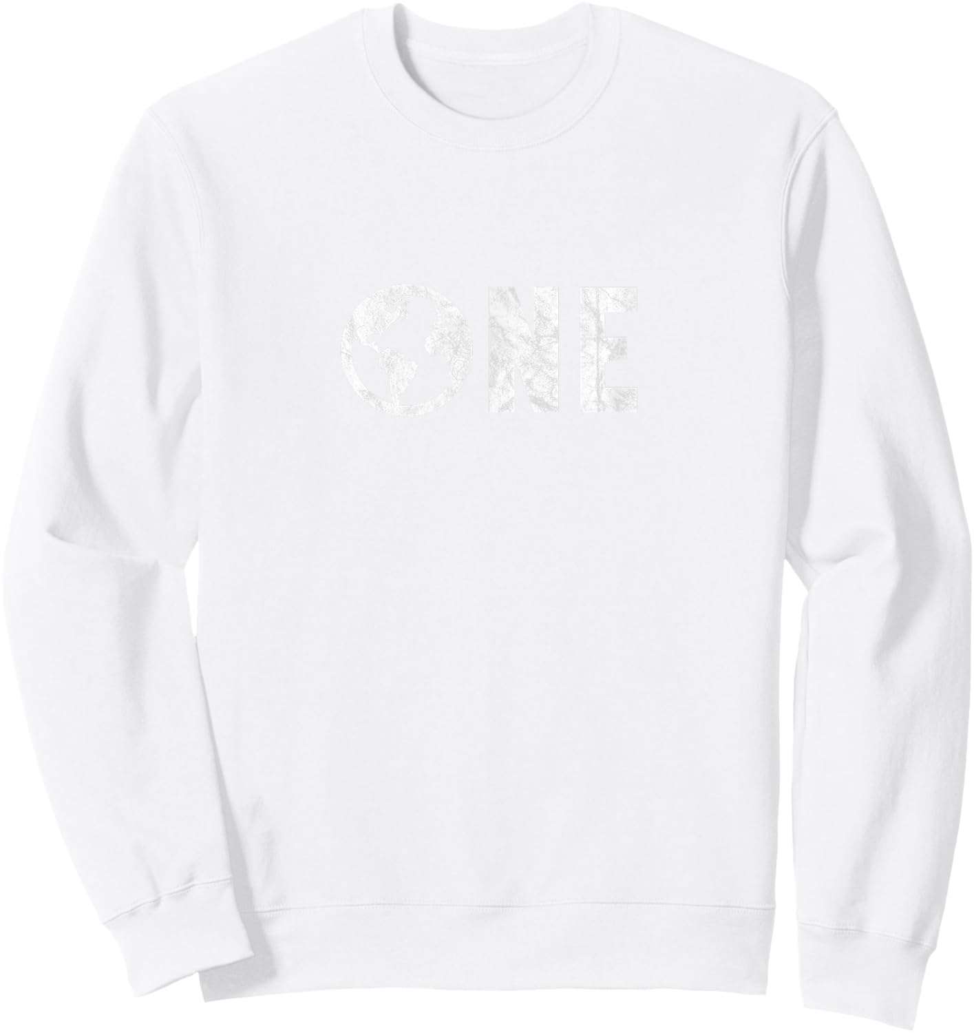 One Planet Earth Day 51st Anniversary Retro Child or Teacher Sweatshirt - Sweatshirt | White